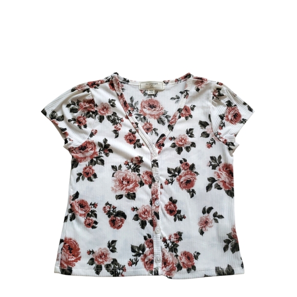 ☕ No Comment 2 piece Floral Top Set - Picture 3 of 12